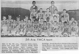 5th Avenue Football 1967, enlarge to read names