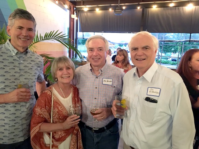 al elmore, leila walker '77, bob burkett, jim robertson