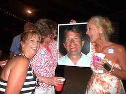 Mary Snyder, Carol Cummings, Laura Kilpatrick with Tiger