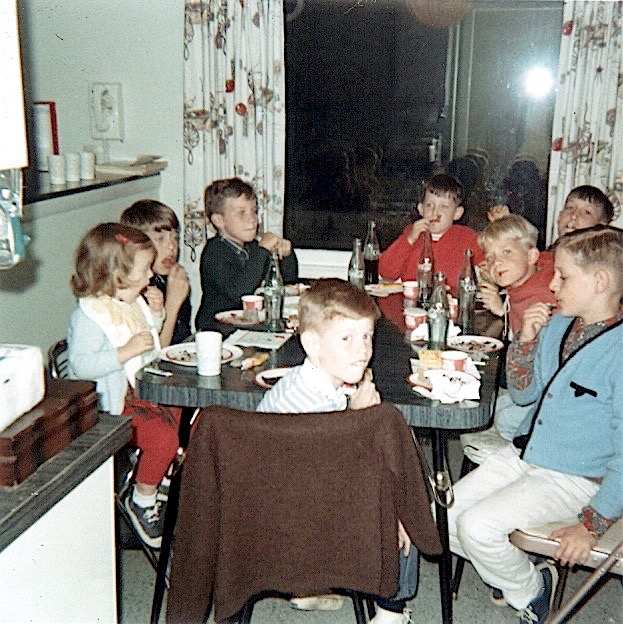 Stephen's 9th birthday  Susan, David Kimrey, Carter martin, Richard, Bobby Wilson, Tiger Sirote, Bobby Haraway  4-25-67