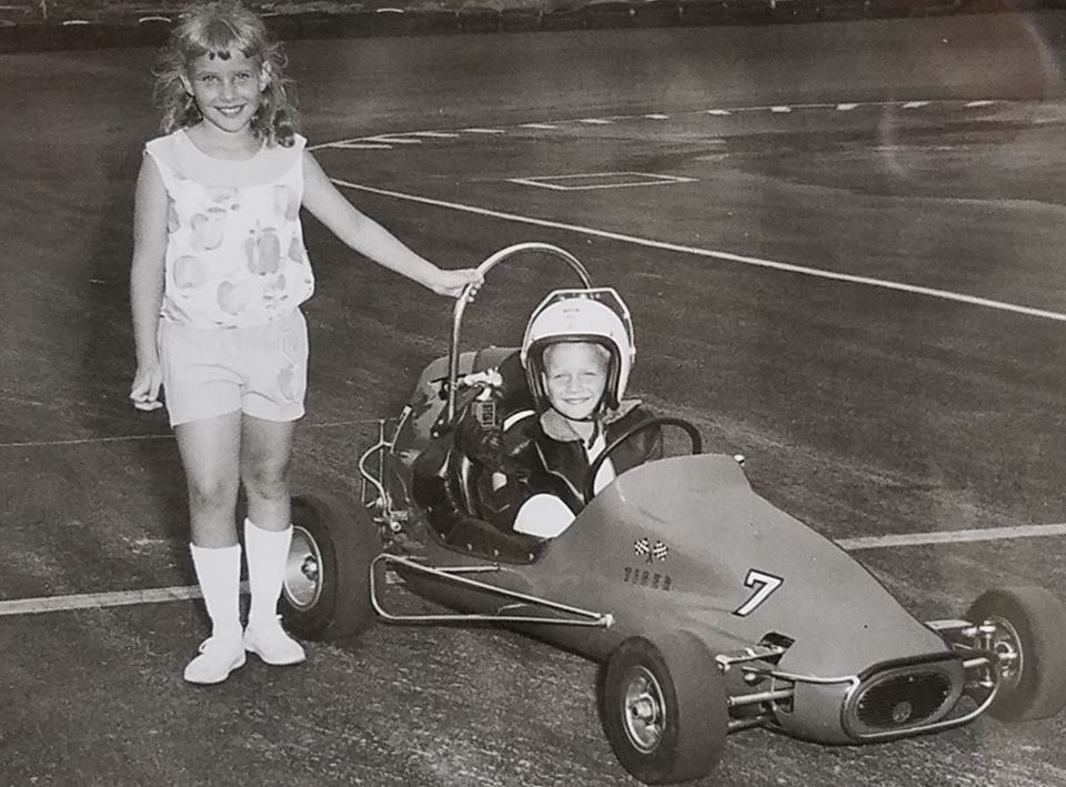 tiger sirote in his go kart