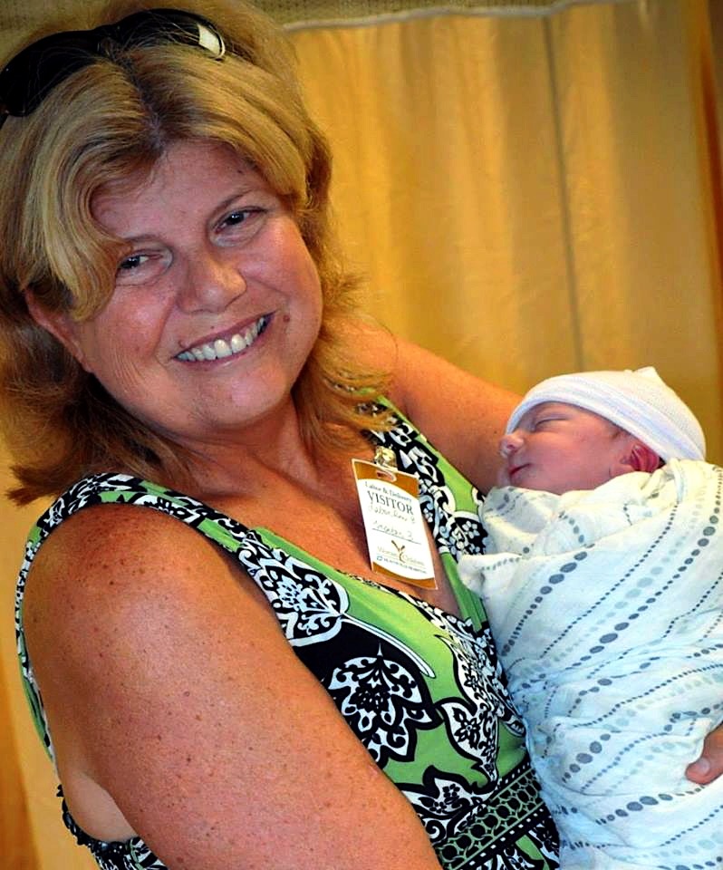 Tracey Bown with grandbaby Jax 2013