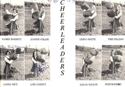 WJH Cheerleaders 71-72 - Karen Barnett, Joanne Keller, Lori Leberte, Teri Gillam