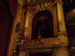 The royal box in the opera house.