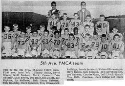 5th Avenue Football 1967, enlarge to read names