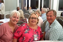 Amy Slayden and John with Beth Donnelly '73