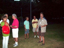 Deanna Benefield '75 and husband, Tiger Sirote, Jeff Burk, Dea Thomas '75