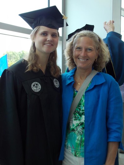 Ellie with daughter Holly 2012