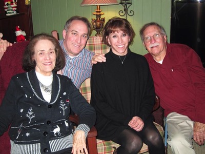 Jeffrey White with sister and parents 2013