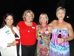 Kathy Thornton, Denise Pullen, Jenny Bates, Cathy Smith - all '75