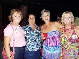 Kendall Edwards, Judy McClure, Cathy Smith, Jenny Bates - all '75