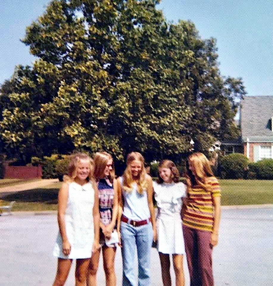 mandy smmith, susan hay, anna mccullough, martha mccaleb, pam schrimsher fall 1972