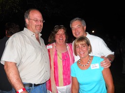 Pat Swearingen and Wally, Bob Burkett, Leila Walker '77