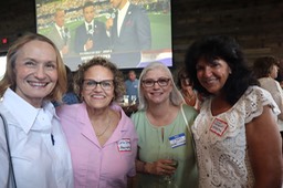 Sally Walker Crenshaw '77, Lora Shuey, Janelle Martignoni, Cathy O'Bryant