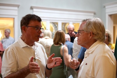 Terrell McCollum and Gary Abernathy '75 (Lora Shuey)