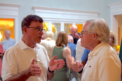 Terrell McCollum and Gary Abernathy '75 (Lora Shuey)