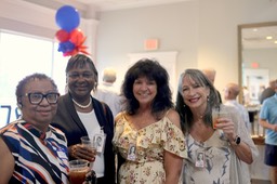 Valerie Baker and Veronica Thomas '77, Cathy O'Bryant, Mary Snyder